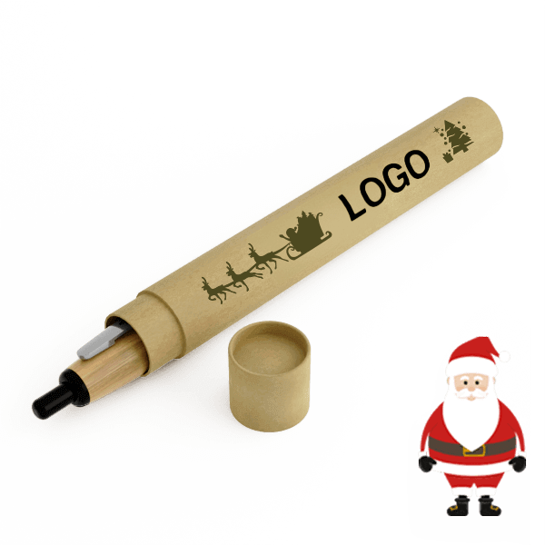 Contour - Stylos en bambou avec logo