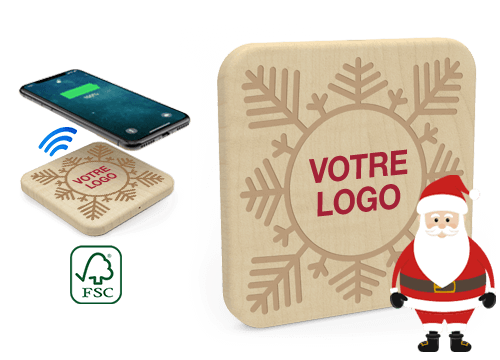 Forest Christmas - Chargeur Sans Fil Personnalisable