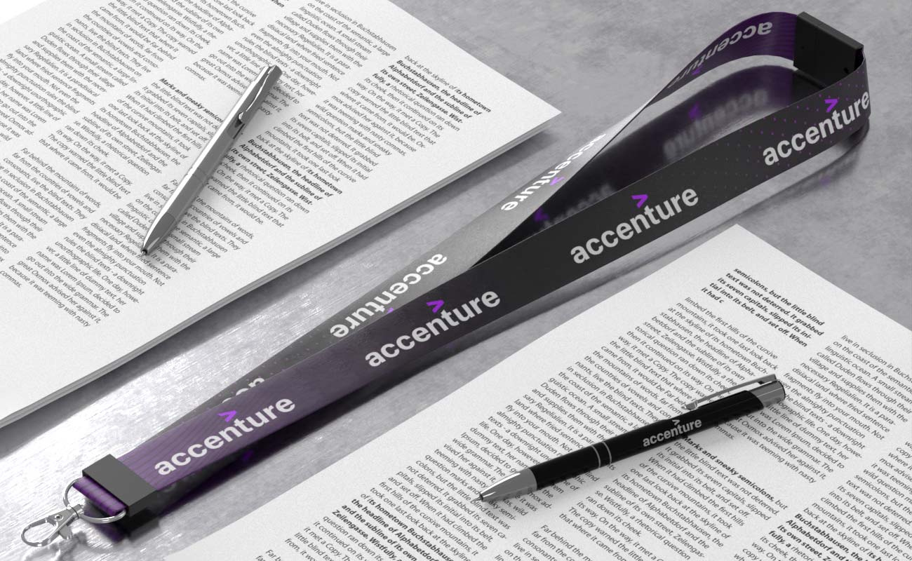 Access - Lanières promotionnelles avec logo gallery thumbnail