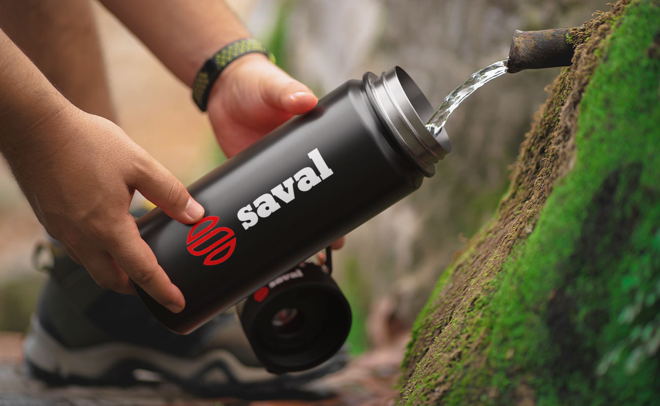 Aqualok Metal - Bouteille Métallique avec Logo gallery thumbnail