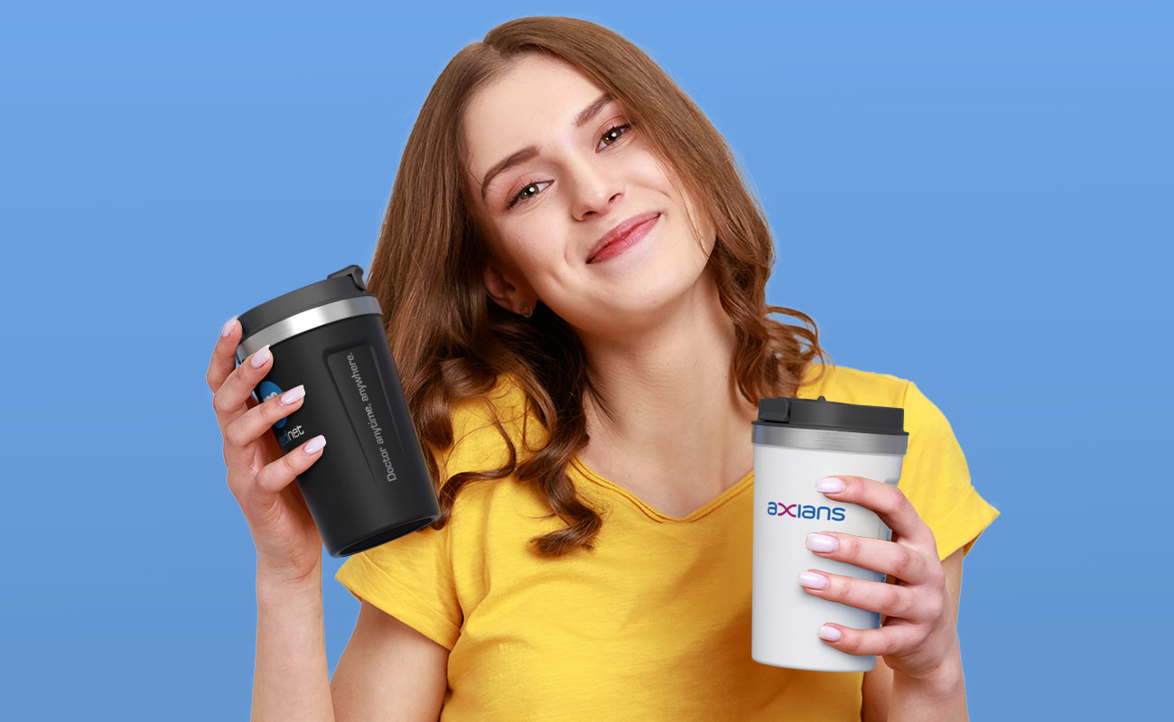 Aroma - Gobelets isolants en acier inoxydable personnalisés gallery thumbnail