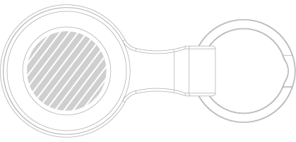 &Eacute;tui pour AirTag Sérigraphie