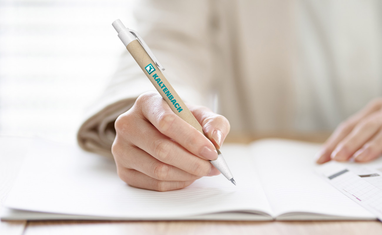 Ditto - Stylos à bille personnalisés en carton recyclé gallery thumbnail