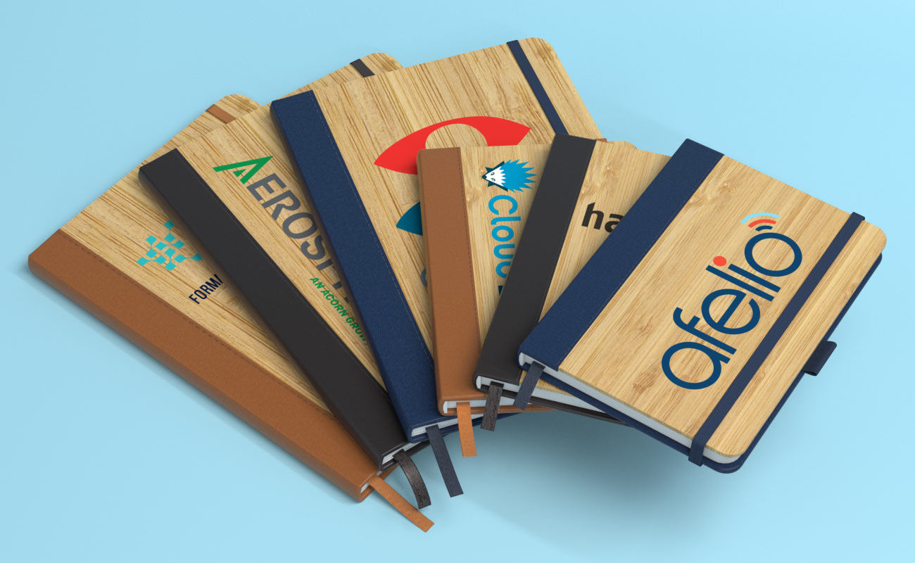 Grove - Carnets en bambou publicitaires avec logo gallery thumbnail