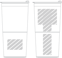 Tasse de voyage Sérigraphie
