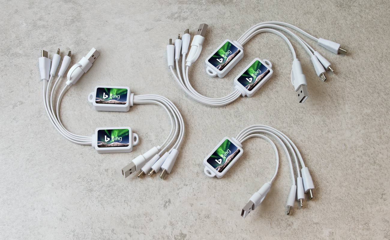 Multi - Câble de recharge USB Octopus marqué gallery thumbnail