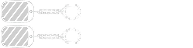 Porte-clés Sérigraphie Porte-clés Sérigraphie