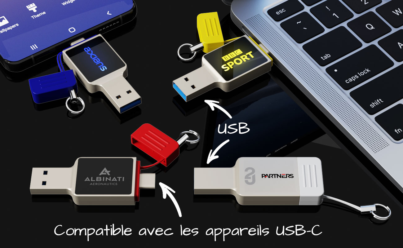 Neon - Clés USB-C Personnalisables