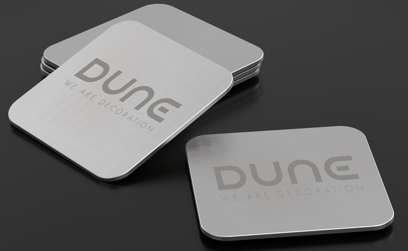 Node - Sous-verres en aluminium publicitaires gallery thumbnail