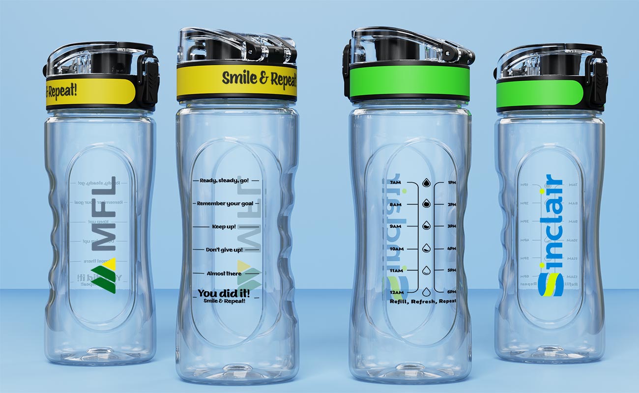 Pacific - Gourdes en plastique personnalisées avec logo gallery thumbnail