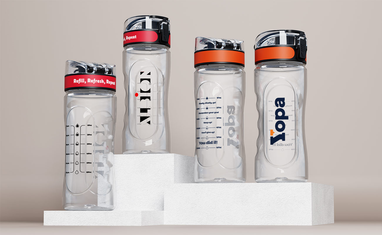 Pacific - Gourdes en plastique publicitaires avec logo gallery thumbnail