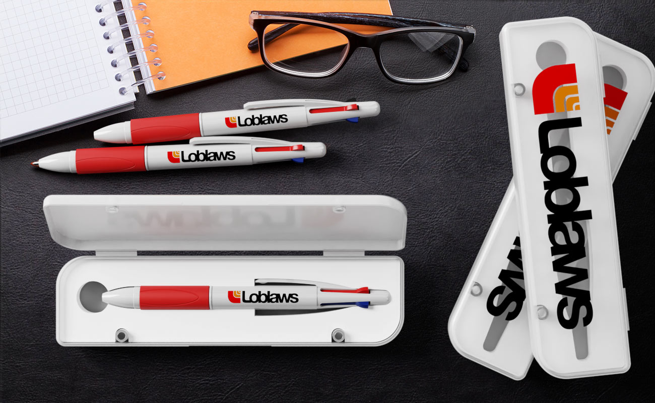 Quad - Stylos promotionnels personnalisés 4 couleurs  gallery thumbnail