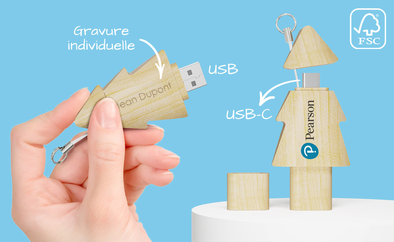 Tree Duo - Clé USB Logo Tree Duo - Clé USB Logo