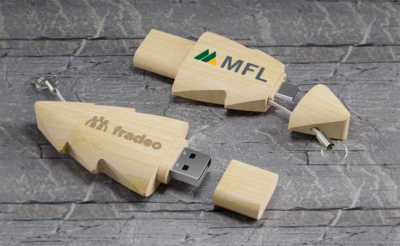 Tree Duo - Clé USB Personnalisé gallery thumbnail